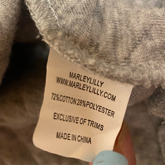 Marley Lily XXL Gray Pullover “DBR” Monogram - Picture 3 of 5